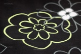 Bavlnené obliečky kvety na čiernom kvalitex