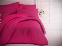 Purpurové, ružové bavlnené obliečky českej výroby | 1x 140/200, 1x 90/70
