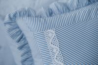 Posteľné prádlo so vzorom průžku modré farby