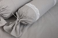 Posteľné prádlo so vzorom průžku šedé farby