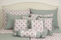 Flanelové posteľné obliečky ROSE / OLIVOVÝ PRÚŽOK