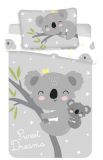 Bavlnené obliečky do postieľky s roztomilý medvedík koala | 1x 135/100, 1x 60/40
