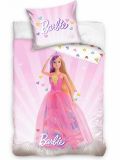 Obliečky Barbie na ružovom podklade | 1x 140/200, 1x 90/70