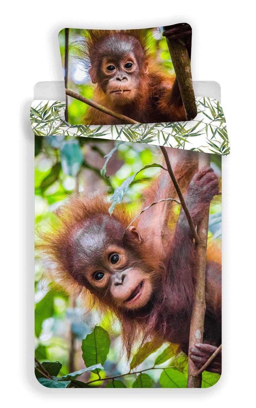 Kvalitné bavlnené obliečky fototlač Orangutan 02 Jerry Fabrics