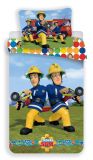 Bavlnené obliečky s motívom požiarnikov Sama colors | 1x 140/200, 1x 90/70