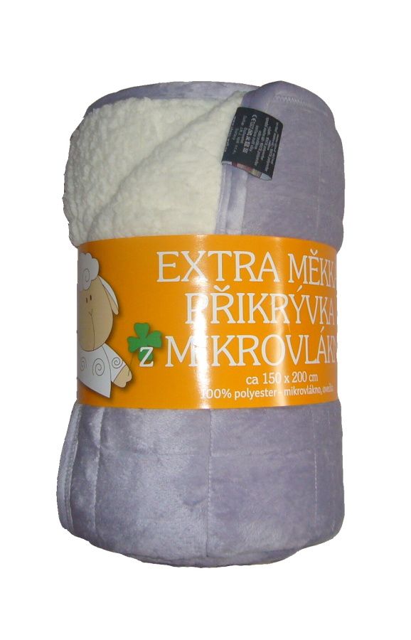 Kvalitná deka z mikrovlákna v šedo-bielej farbe Svitap Sleepwell
