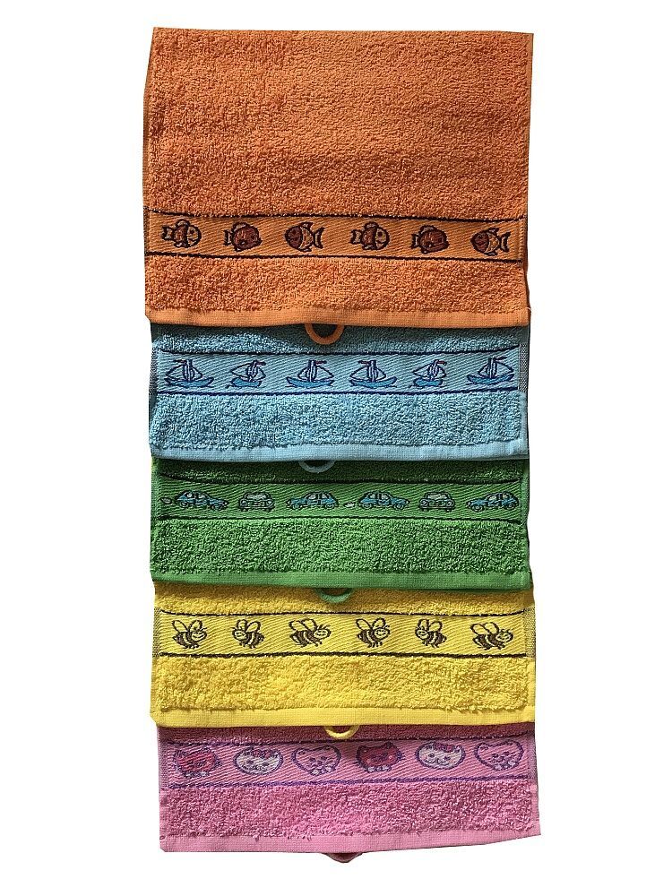 Bavlnený uterák pre deti v rôznych farbách s detským motívom Profod