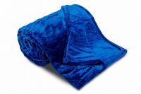 Kvalitná mikroflanelová deka v kráľovskej modrej barvě | 150/200