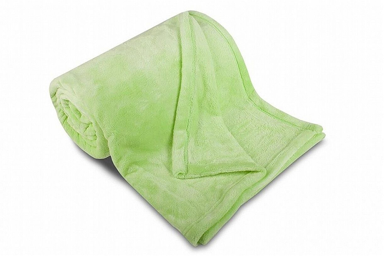 Kvalitná mikroflanelová deka v pistáciovej farbe Svitap Sleepwell