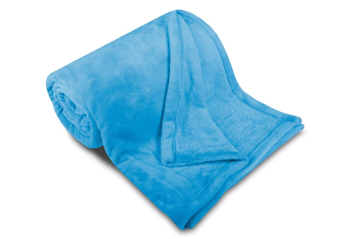 Hrejivá deka z mikroflanel svetlo modrá Svitap Sleepwell